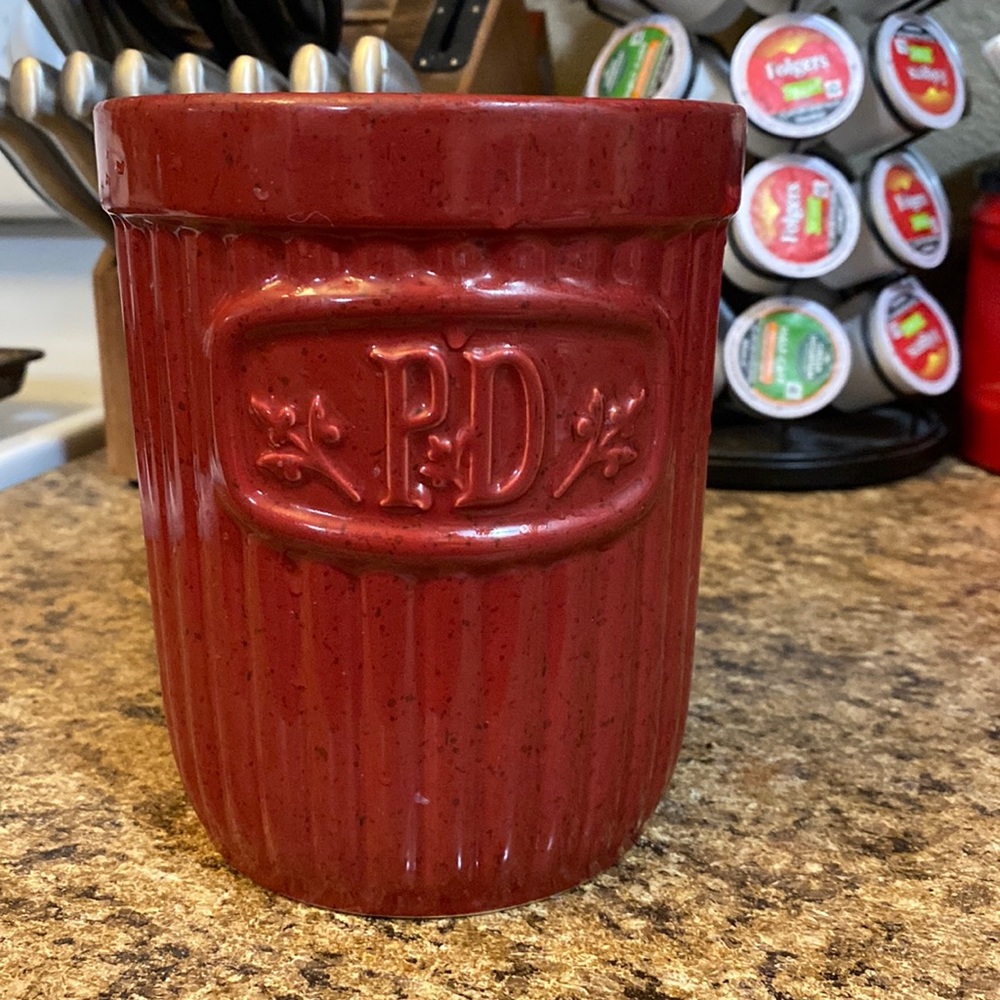 Paula Deen red utensil holder